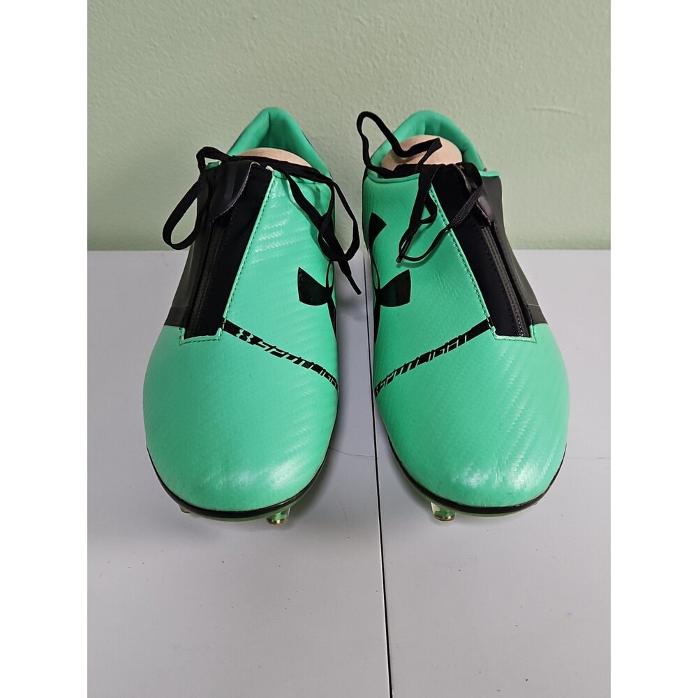 Under Armour Spotlight FG Vapor Green Black Soccer Cleats Size 8.5